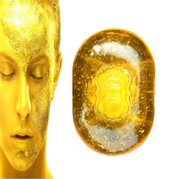 Sabonete Anti Rugas, Branqueador com micro folhas de Ouro cod 01