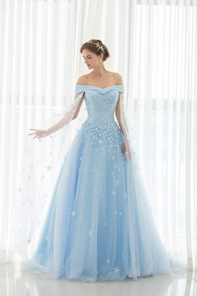 Vestido de Baile com Robe De Soirée modelo Huifany Bridal cod 03